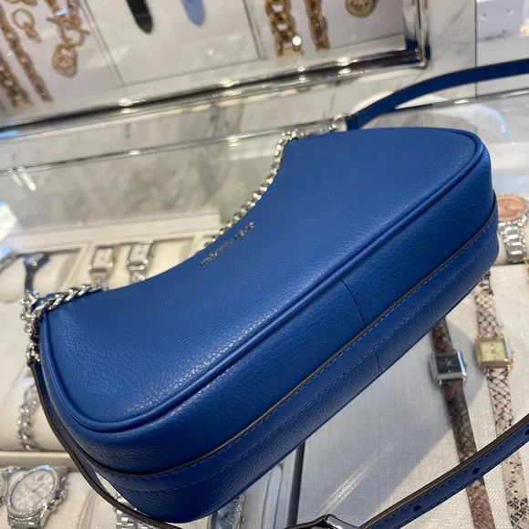 MICHAEL KORS Jet Set Lg Pebbled Convertible Crossbody Shoulder Pouchette XBODY - Picture 15 of 16